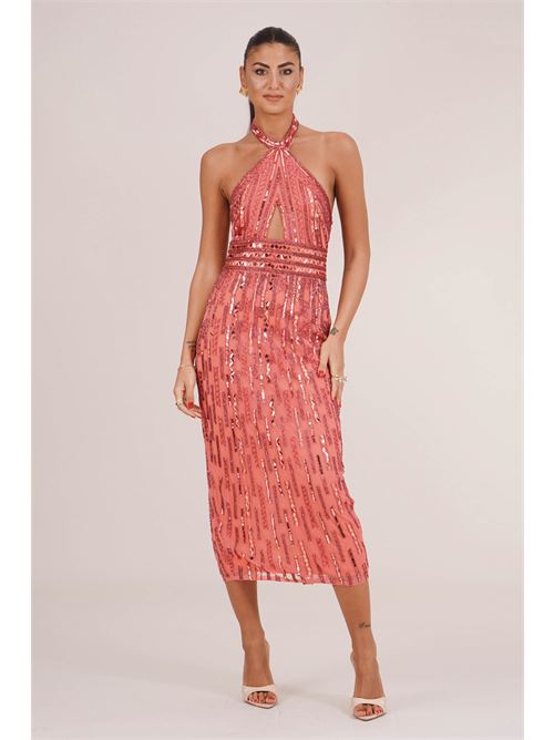 Abito con applicazioni gioiello Allure Evening | AA744BLUSH